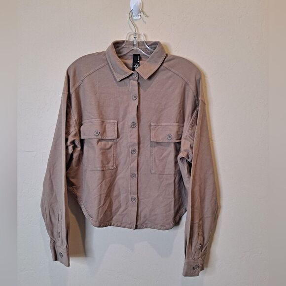 Bobi Los Angeles. Knit Twill Shirt Jacket. Size Medium. NWOT - Picture 1 of 6